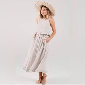 Rylee + Cru Oceanside Set Skirt (See Other Listing For Top)